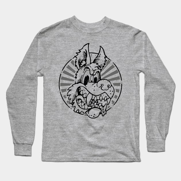 Mad Dog Long Sleeve T-Shirt by Laughin' Bones